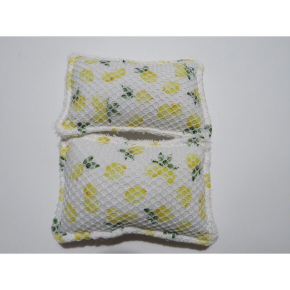 Reusable Dish Sponge, Lemon Dish Scrubby, Set of 2 - Picture 2 of 4